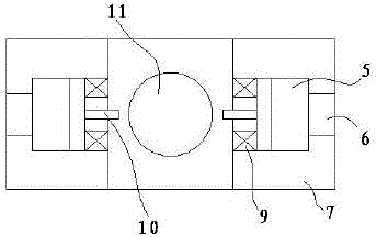 Side punching die