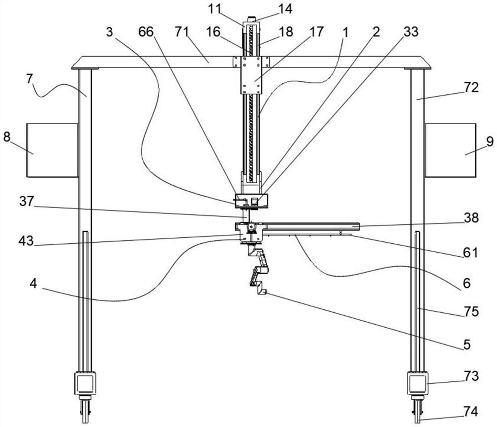 Track suspension type multifunctional orchard mechanical device