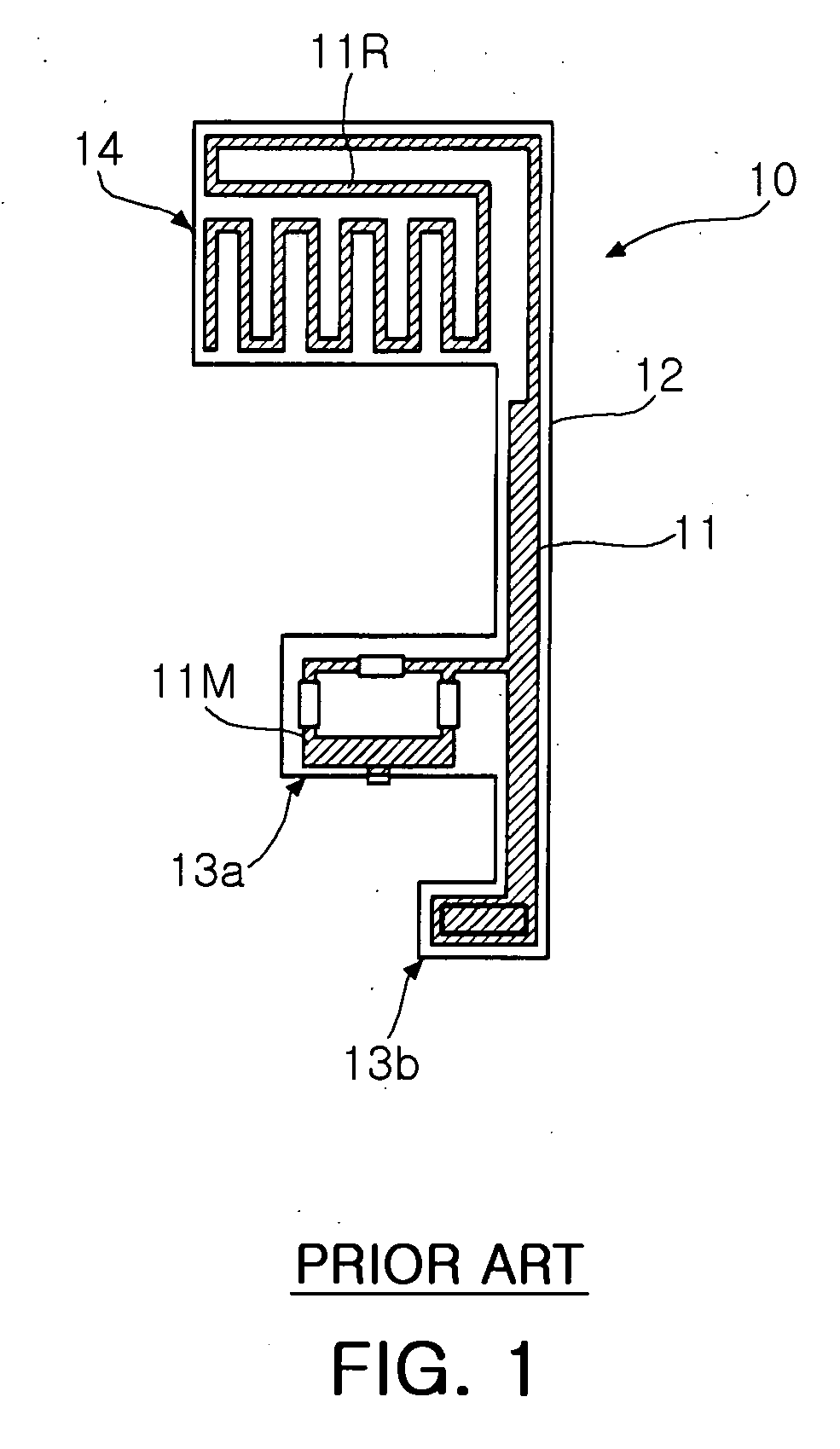 Inverted-F antenna and mobile communication terminal using the same