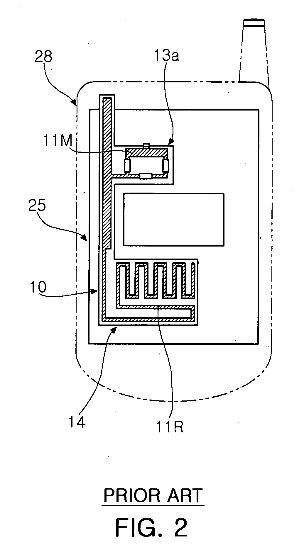 Inverted-F antenna and mobile communication terminal using the same