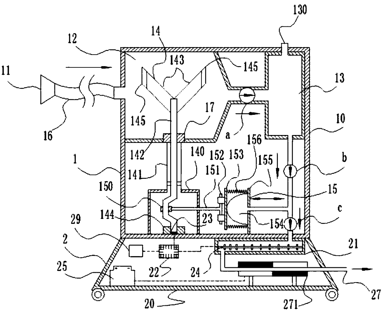 Post-operation recovery detection device and method used for lung cancer operation in thoracic surgery department