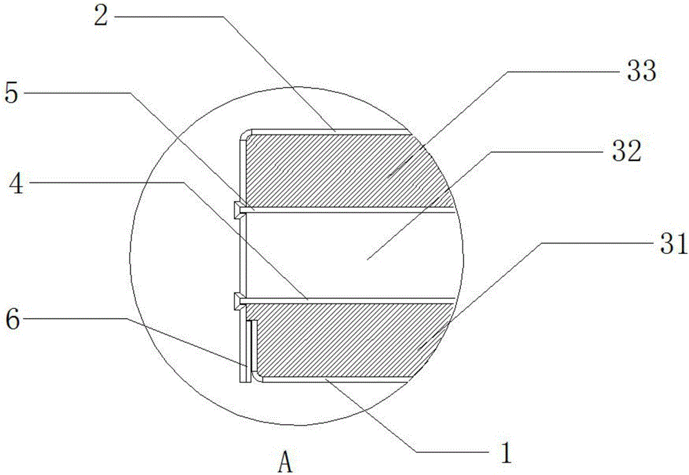 Silencing structure and air conditioner with same