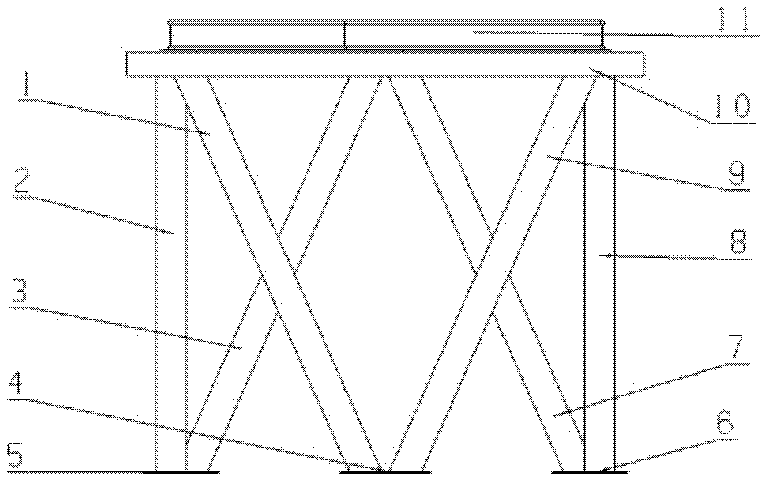 Ring-shaped carbon fiber truss support structure of coaxial three-reflector spatial optical system