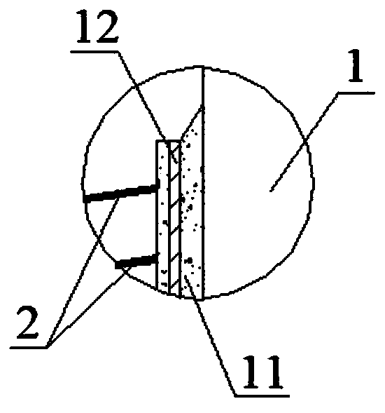 Reinforcement structure of anti-slide pile of landslide in highly seismic area and construction method