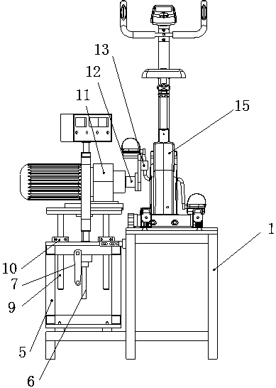 Exercise bicycle service life testing machine