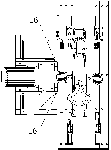 Exercise bicycle service life testing machine