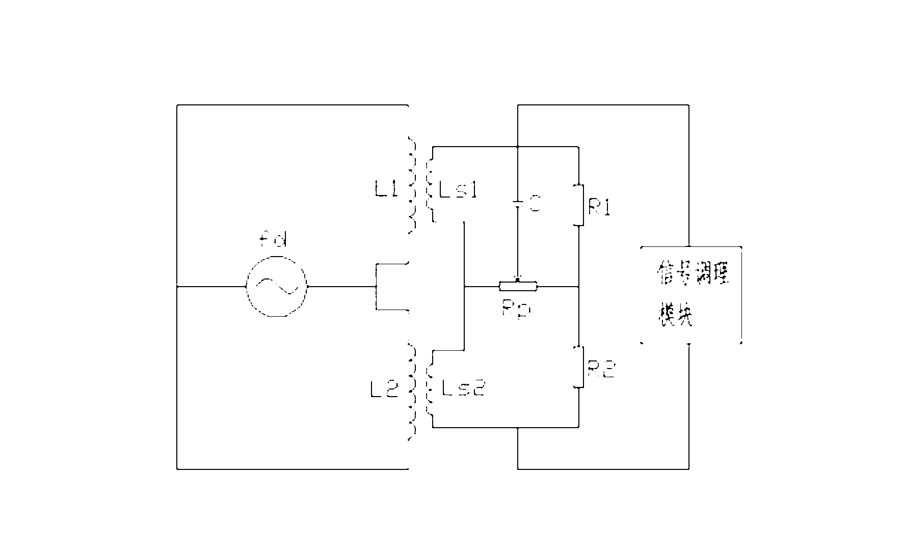 Sensor for monitoring metal abrasive particles in oil liquid on line and application method for sensor