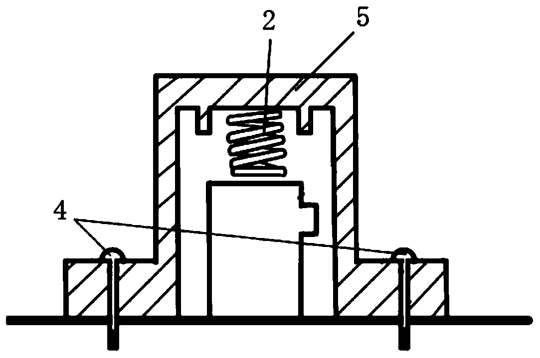 Adhesion type acoustic emission probe clamp