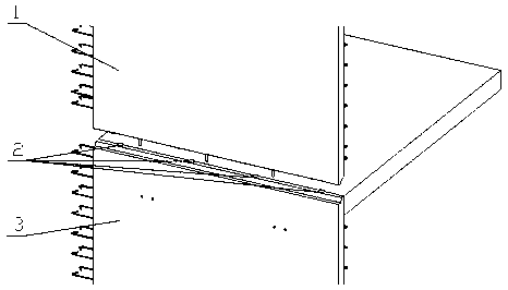 Height difference retention method of hoisting cushion blocks of exterior wall cladding