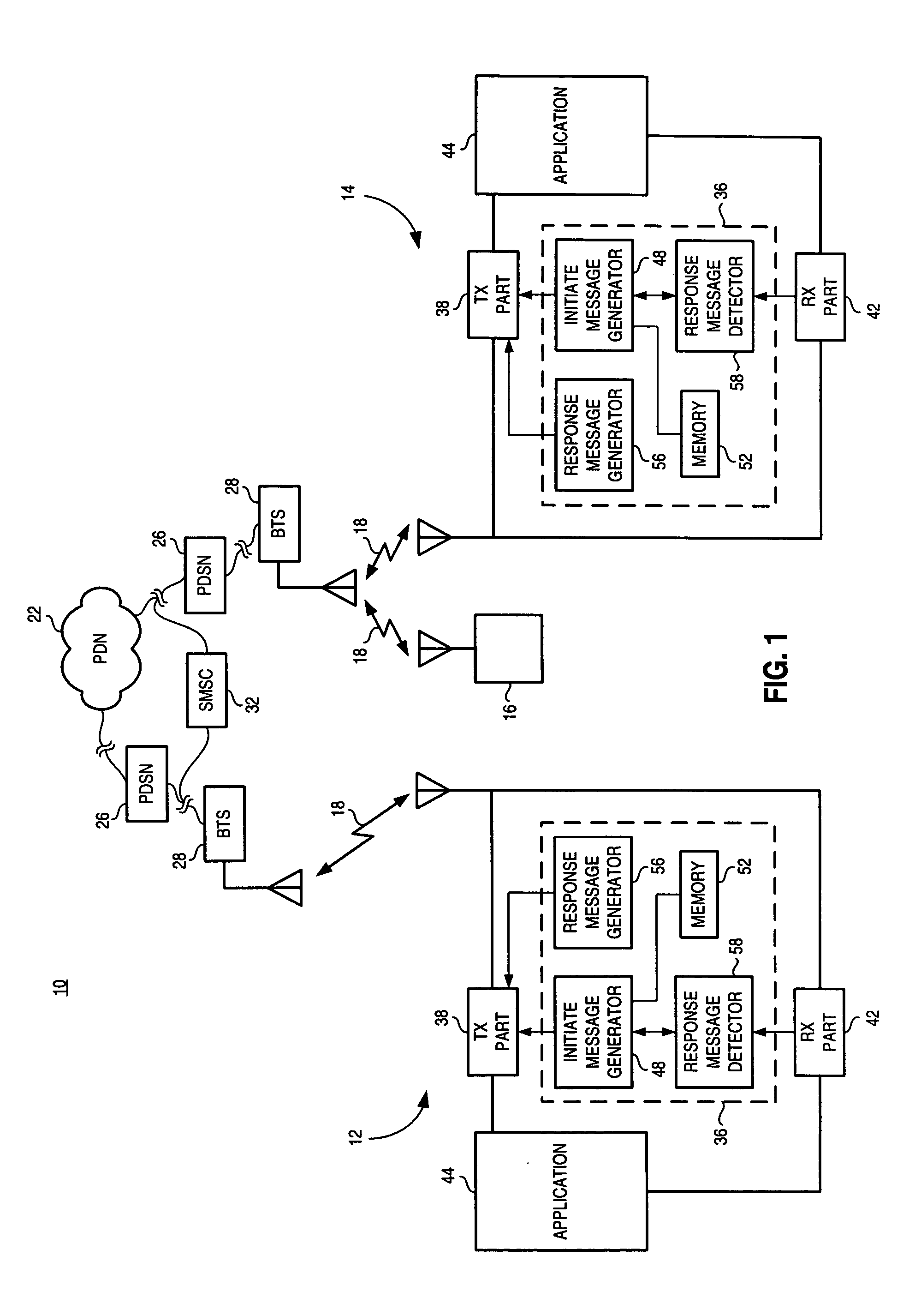 Apparatus, and an associated method, for forming direct data connection between applications of a set of mobile stations