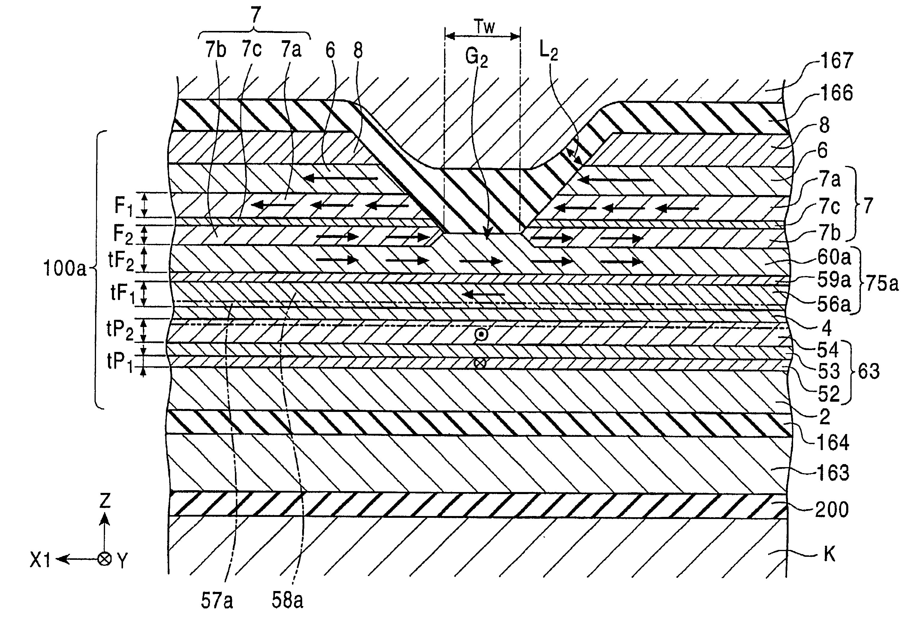 Spin-valve type thin film magnetic element having bias layers and ferromagnetic layers