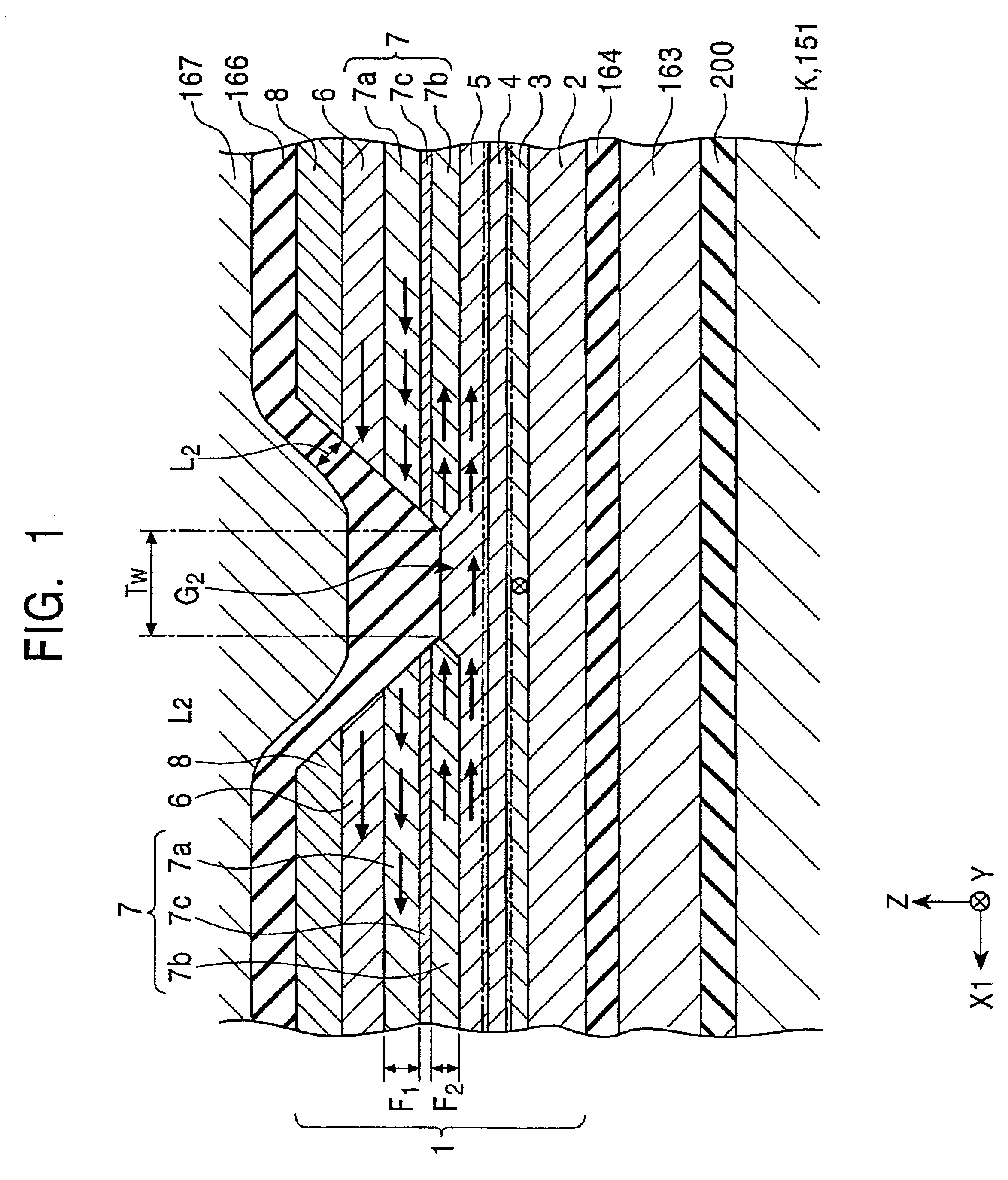 Spin-valve type thin film magnetic element having bias layers and ferromagnetic layers