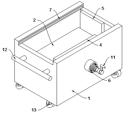 Space-adjustable anti-extrusion conveying device for storing OLED (Organic light emitting diode) material