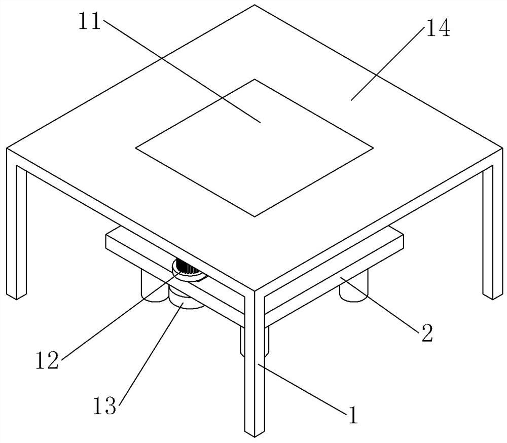 Cam transmission device and application thereof on stage