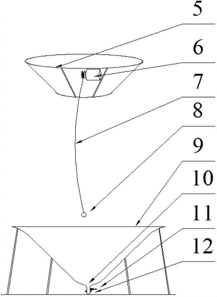 Vehicle-mounted aircraft taking-off and landing device