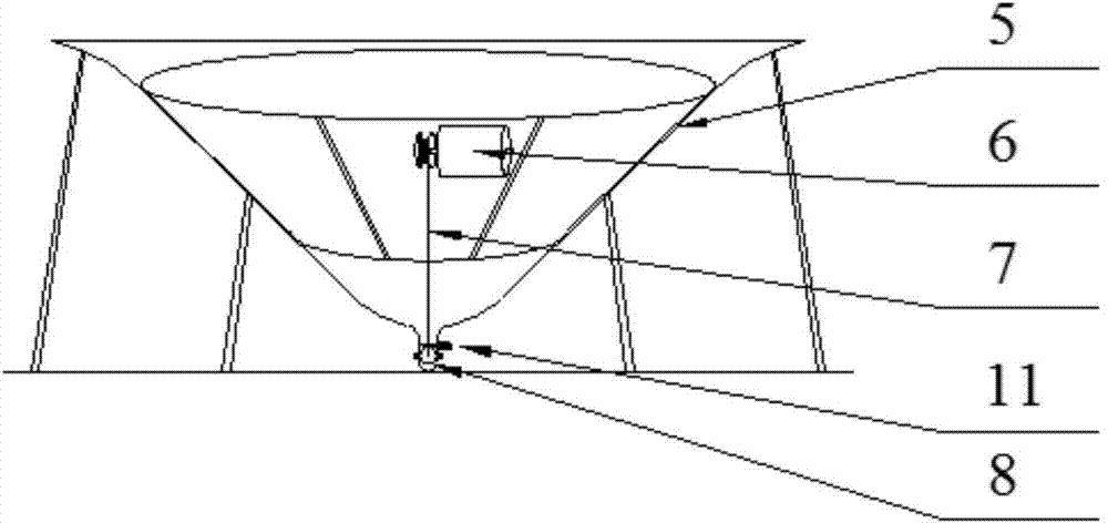 Vehicle-mounted aircraft taking-off and landing device