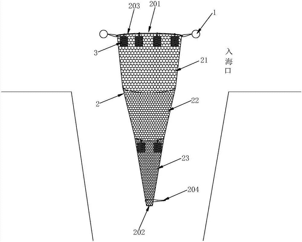 Anguilla japonica fry fishing device and using method