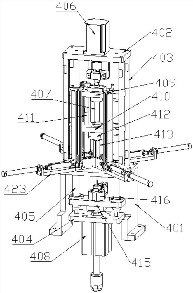 Automatic magnetic feeding device for brushless rotor