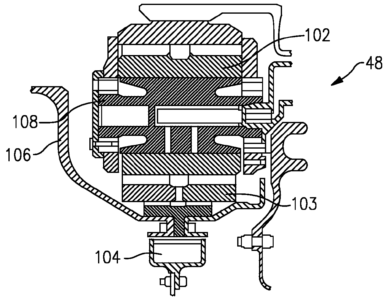 Geared gas turbine engine with oil deaerator and air removal