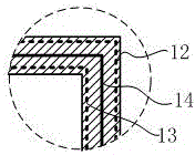 Assembling type composite inner wall corner