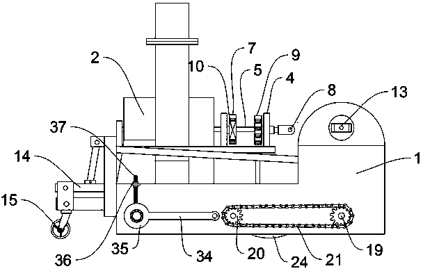 Road deicing and snow removing machine