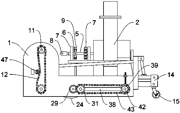 Road deicing and snow removing machine