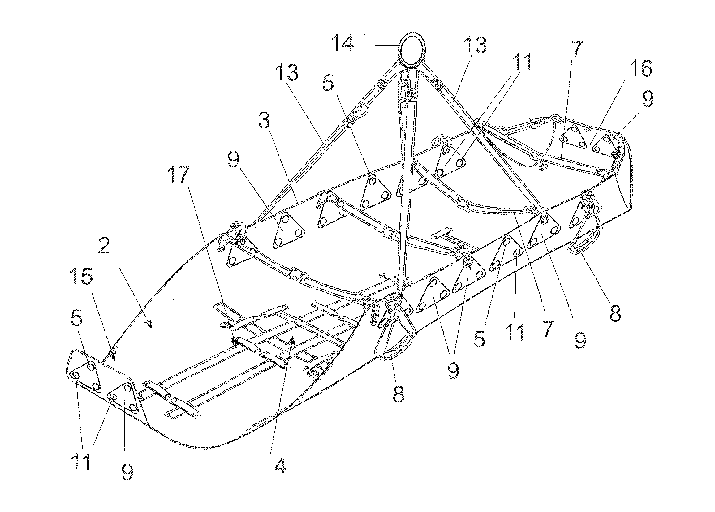 Transport device including a flexible base plate