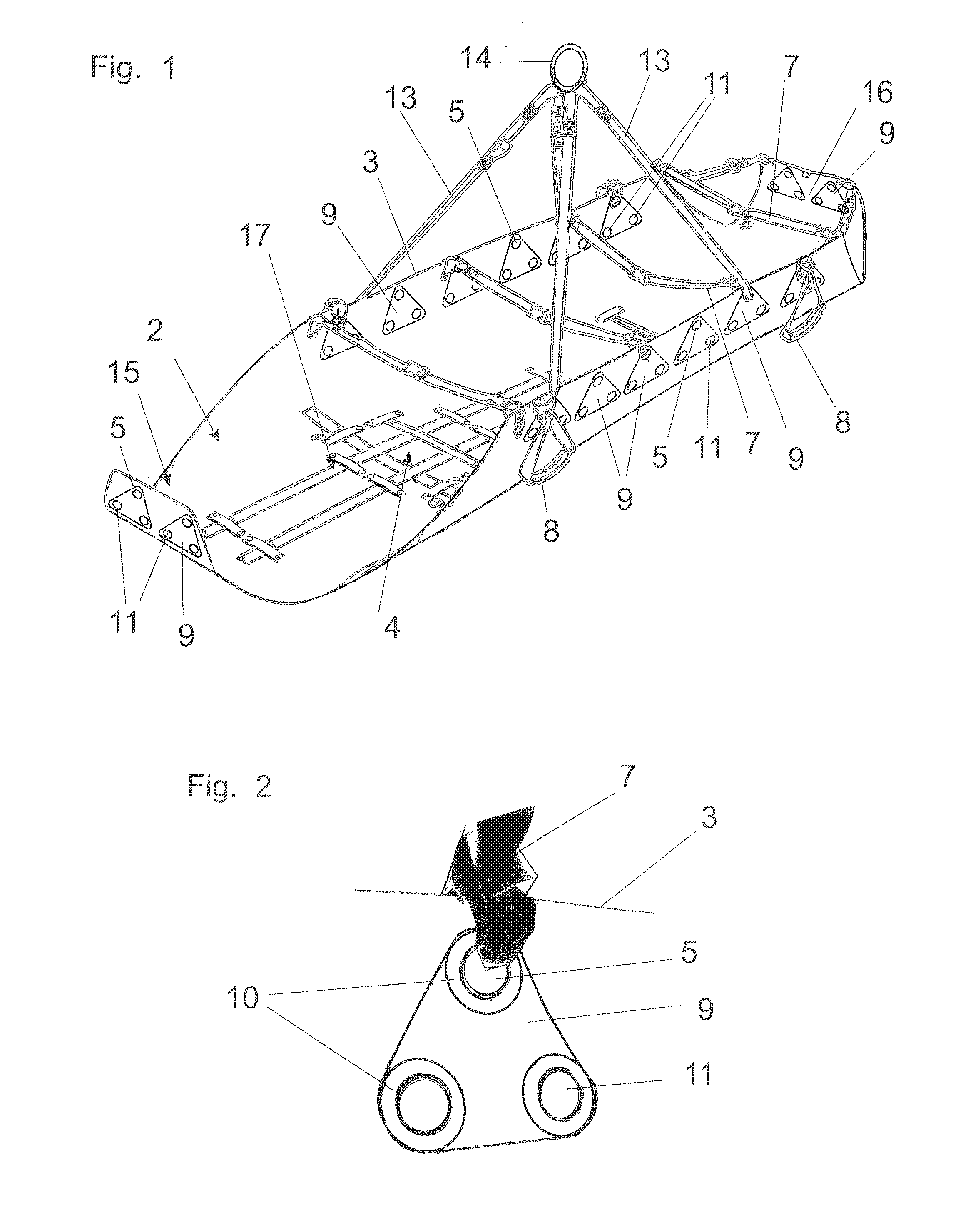 Transport device including a flexible base plate