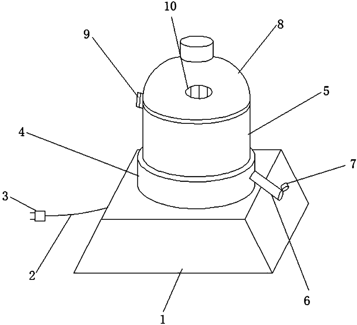 Full-automatic dye mixing device for printing and dyeing mill