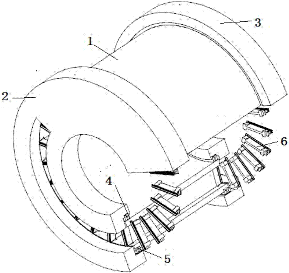 Expansion ring and sealing brush combined internal combustion wave rotor