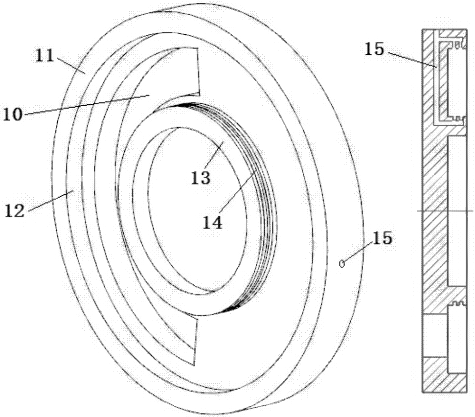 Expansion ring and sealing brush combined internal combustion wave rotor