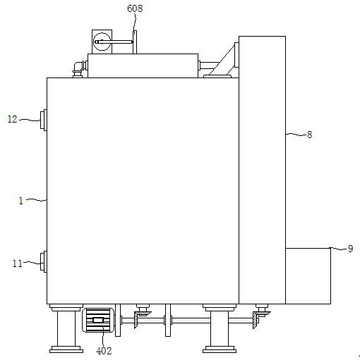 Blending device for notebook computer plastic shell production