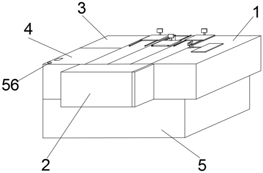 Buried four-station-in-one purification treatment device for medical waste