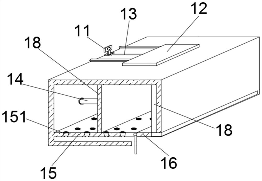 Buried four-station-in-one purification treatment device for medical waste