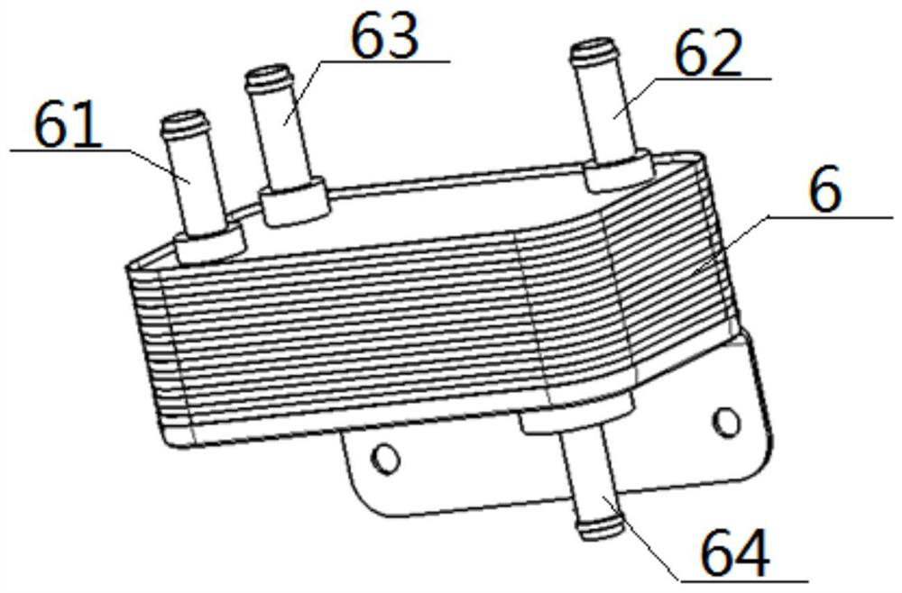 Oil-electricity hybrid power commercial vehicle heat management system and using method