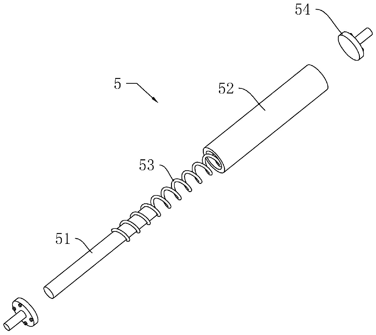 Adsorption and water removal device for gypsum