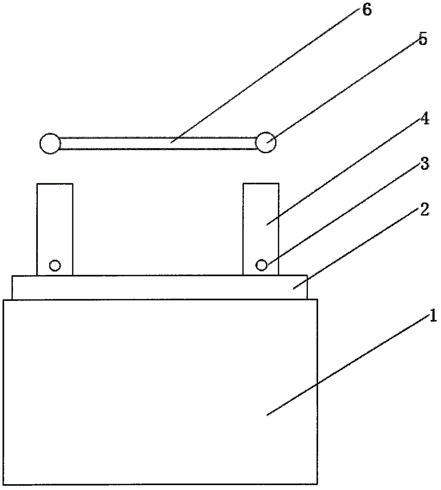 Novel clamp for welding metal packaging box accessories