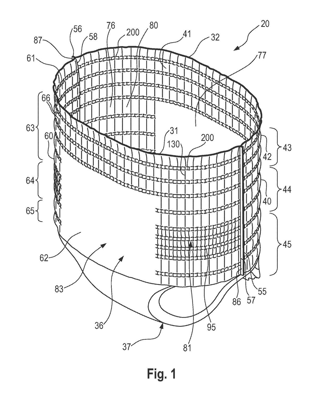 Absorbent article with belt having zoned elasticity