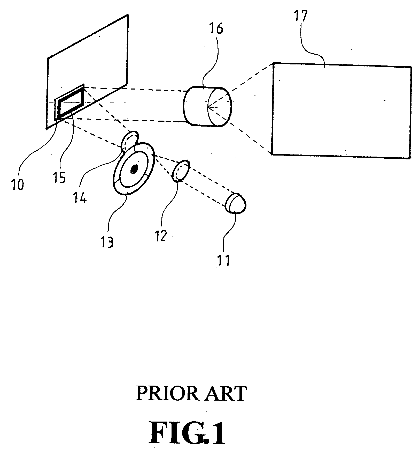 Light leakage preventive structure for front projector