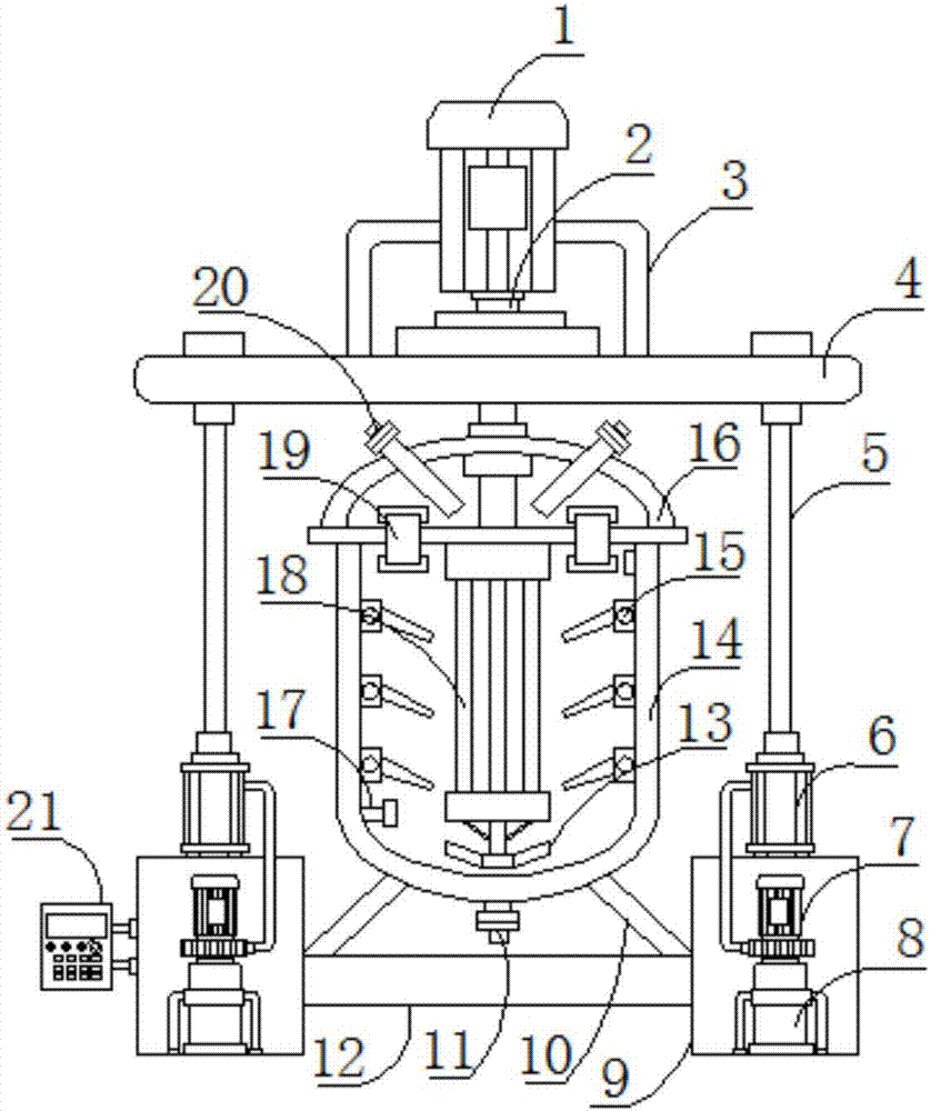 Stirring and emulsifying equipment for preparing energy-saving color paste