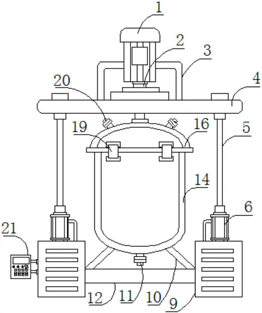 Stirring and emulsifying equipment for preparing energy-saving color paste