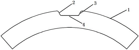 Submerged-arc welding straight welded pipe diameter expansion outer fan-shaped block for deep sea and surface protection method thereof