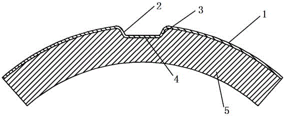 Submerged-arc welding straight welded pipe diameter expansion outer fan-shaped block for deep sea and surface protection method thereof