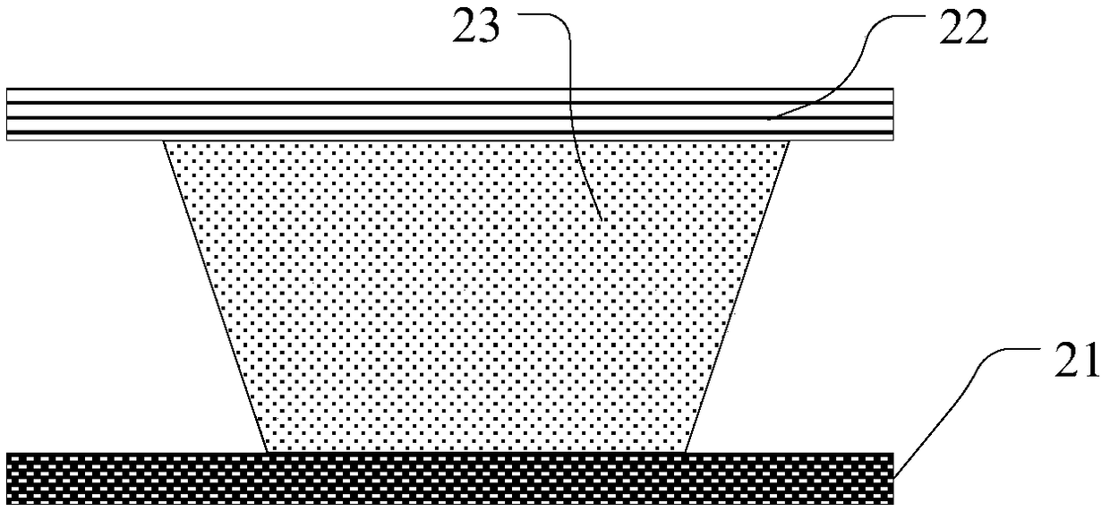 Inorganic light-emitting diode display panel and display device