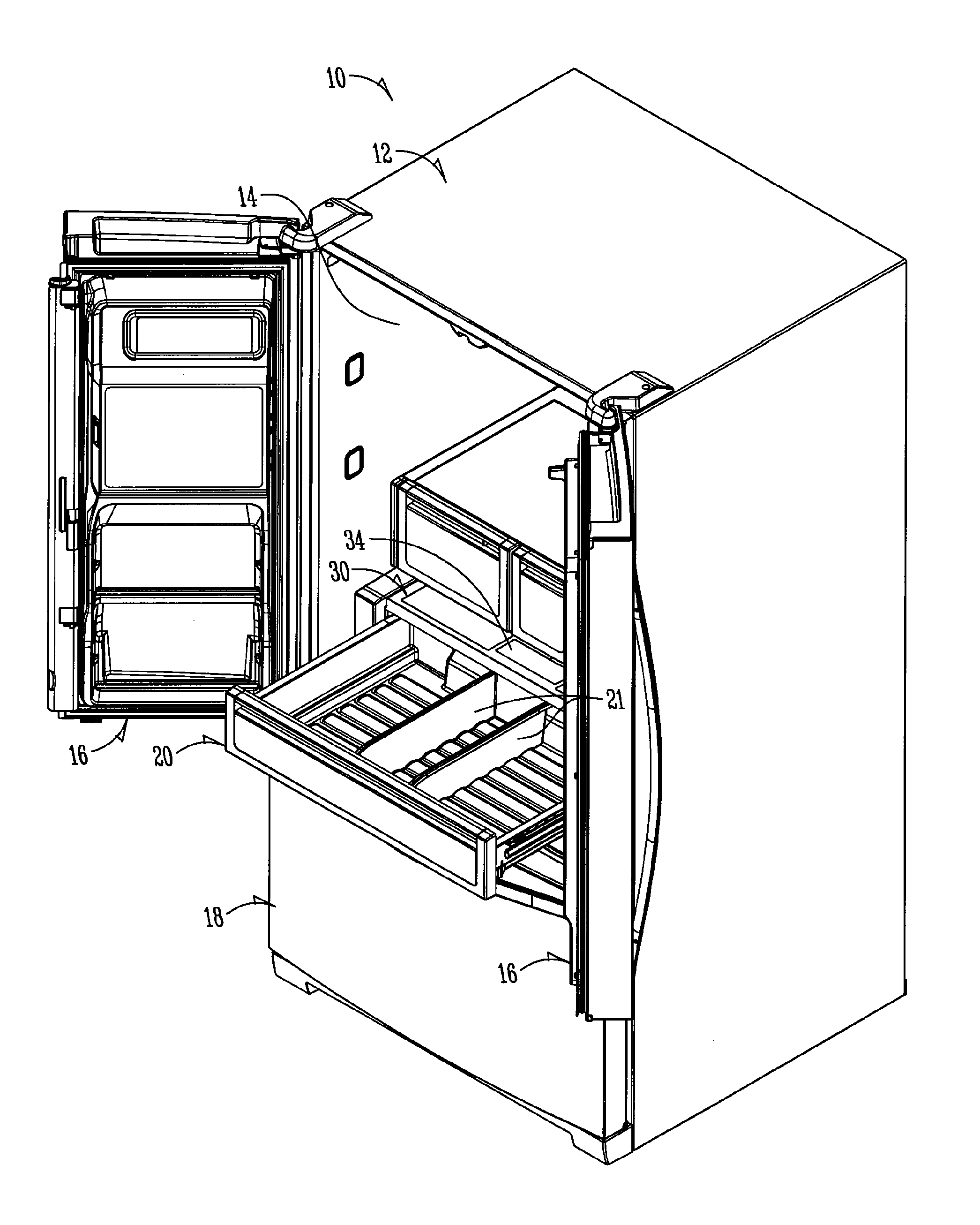 Modular interface for pantry temperature control