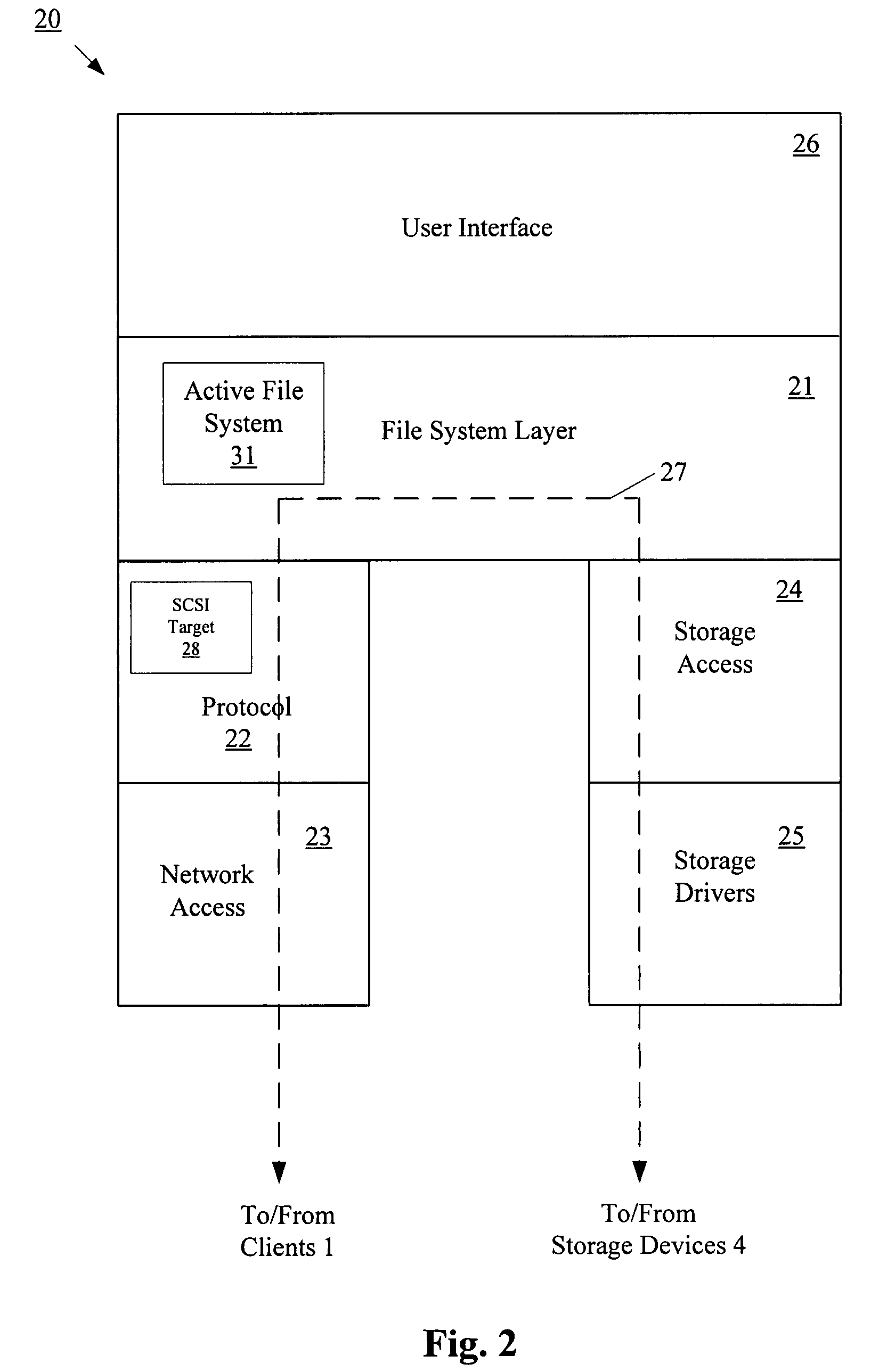 Data containerization for reducing unused space in a file system