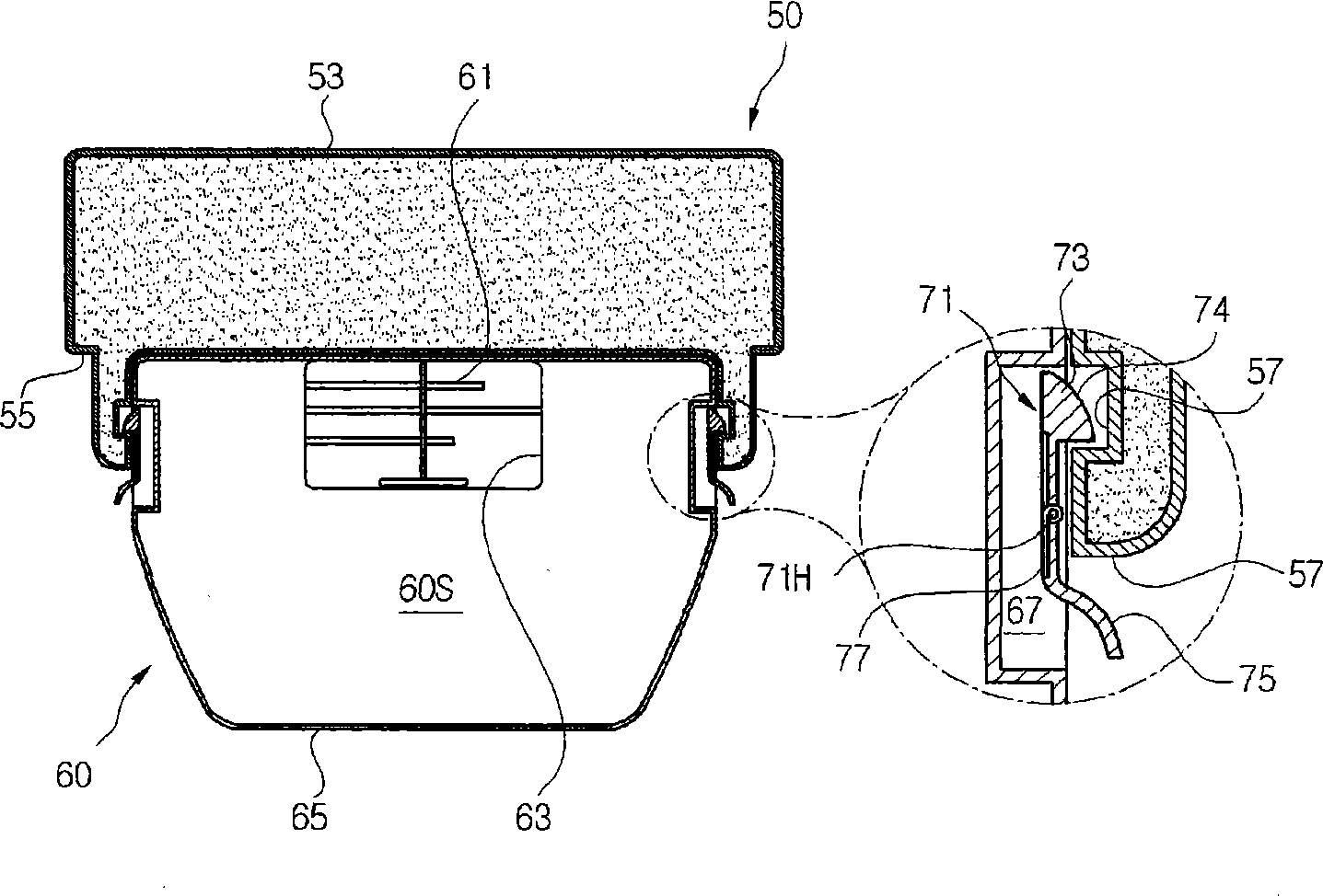 A ice bank fixation devicing for refrigerator and a refrigerator comprising the same