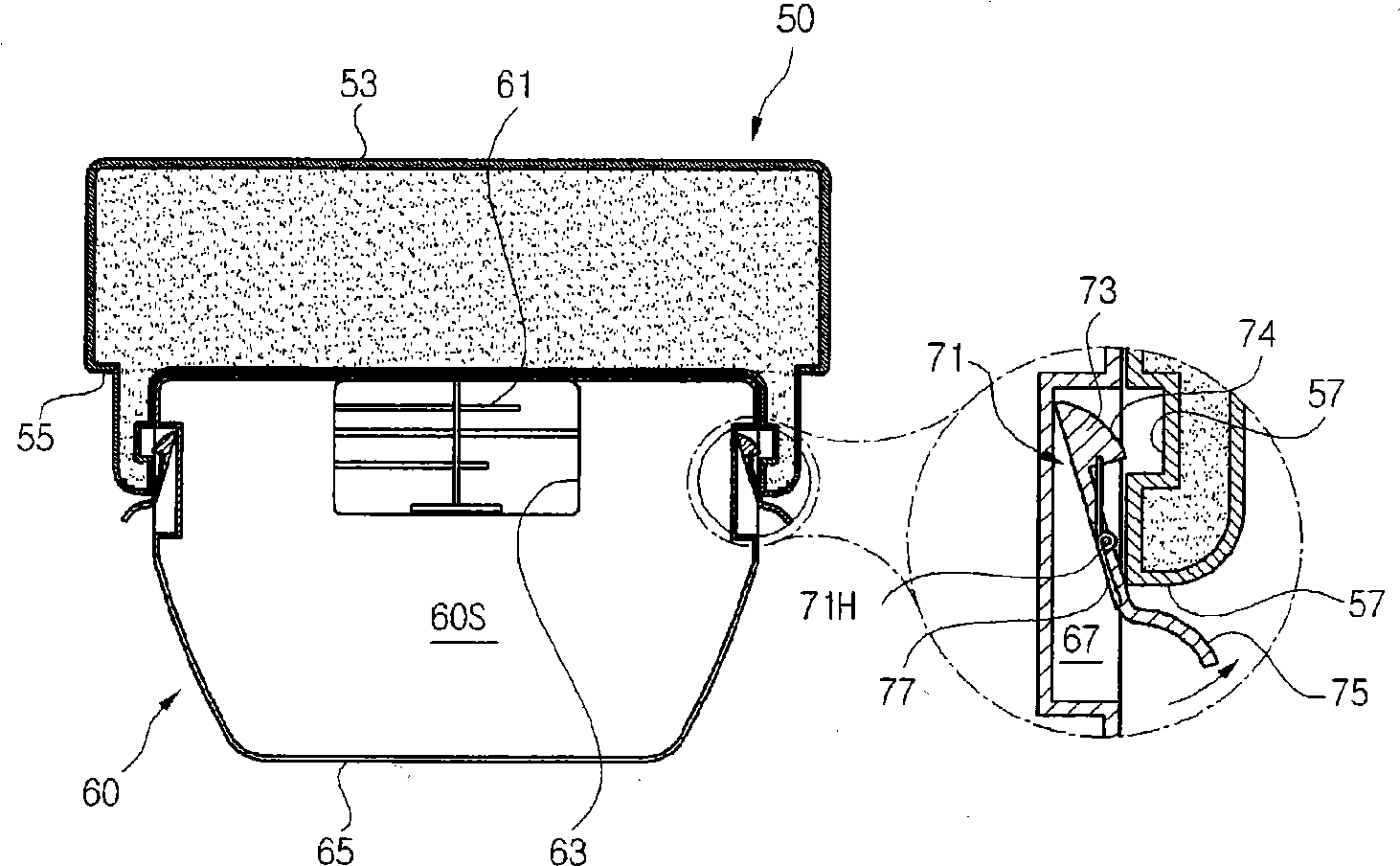 A ice bank fixation devicing for refrigerator and a refrigerator comprising the same