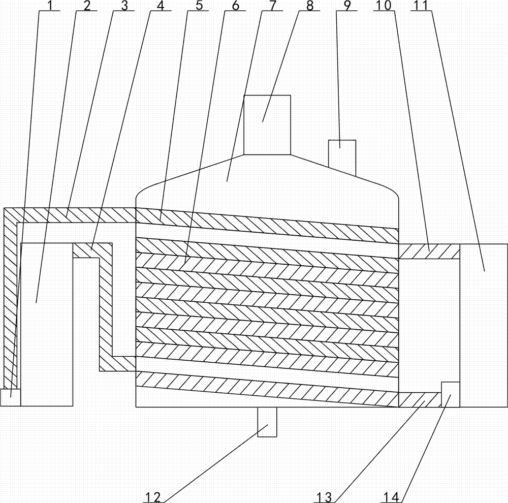 Heating-cooling device for reaction kittle for producing TBP tributyl phosphate