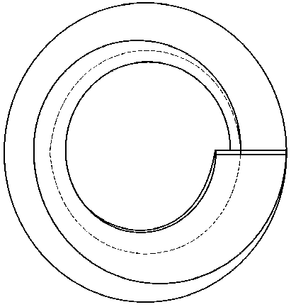 Spiral flow type suspension bed reaction device